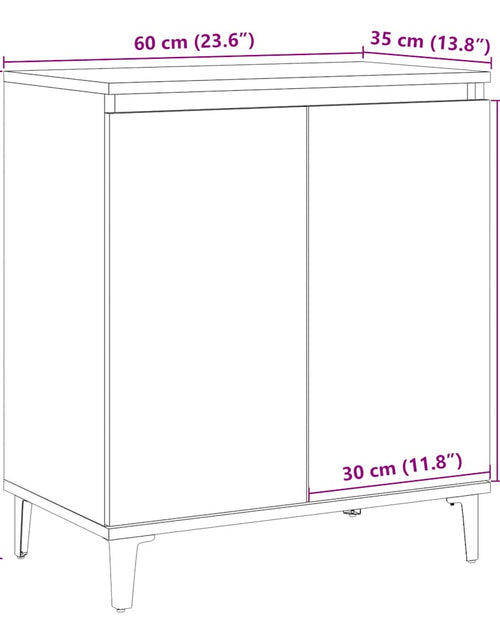 Загрузите изображение в средство просмотра галереи, Bufetă din lemn vechi 60x35x70 cm din lemn prelucrat
