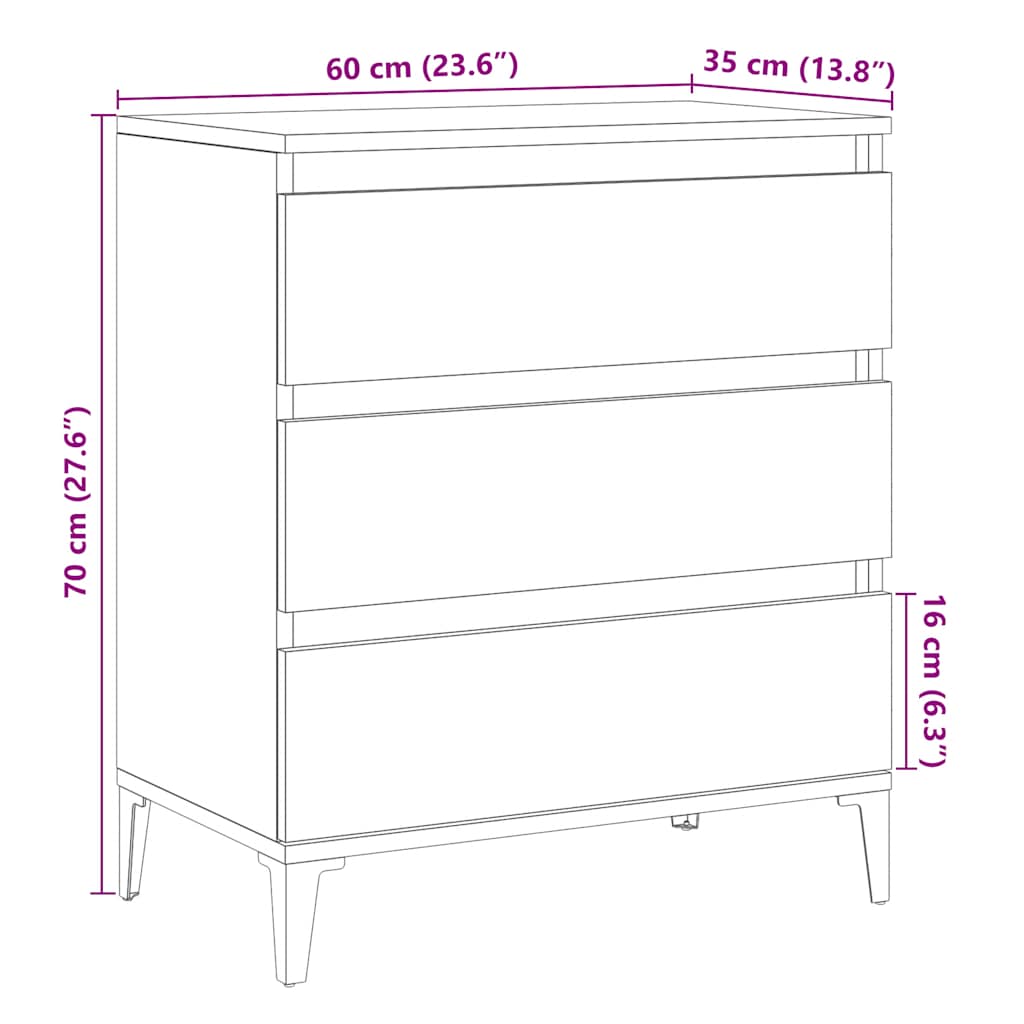 Bufetă din lemn vechi 60x35x70 cm din lemn prelucrat