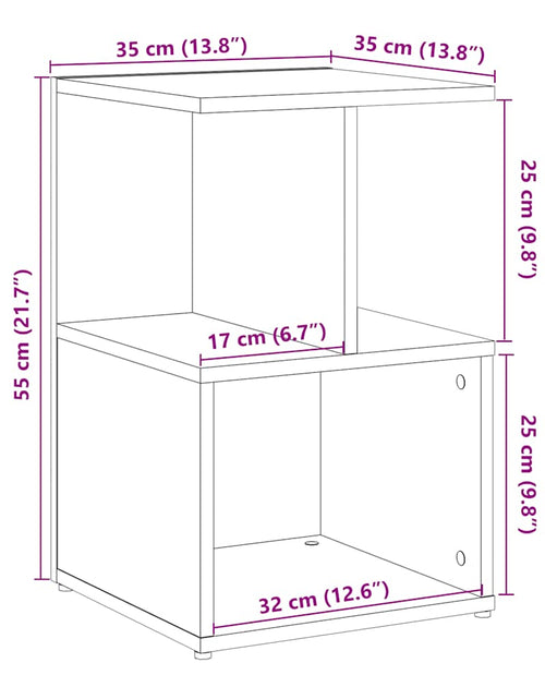 Загрузите изображение в средство просмотра галереи, Noptiera din lemn vechi 35x35x55 cm lemn prelucrat
