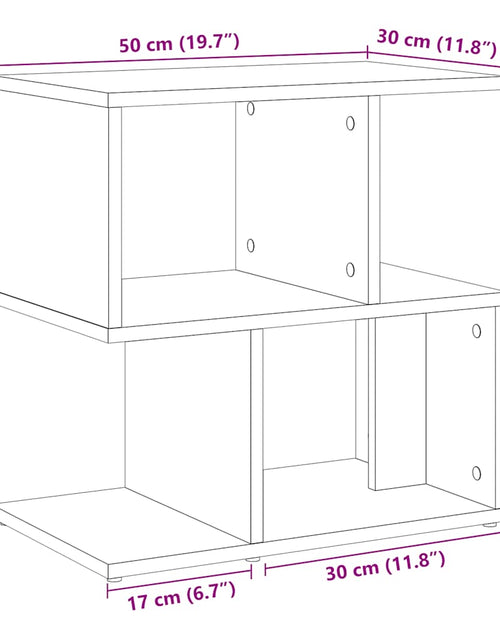 Загрузите изображение в средство просмотра галереи, Noptiere, 2 buc., lemn vechi, 50x30x51,5 cm, PAL
