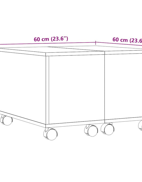 Încărcați imaginea în vizualizatorul Galerie, Măsuță de cafea, lemn vechi, 60x60x38 cm, lemn prelucrat
