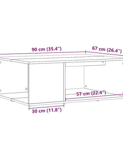 Загрузите изображение в средство просмотра галереи, Măsuță de cafea, lemn vechi, 90x67x33 cm, lemn prelucrat
