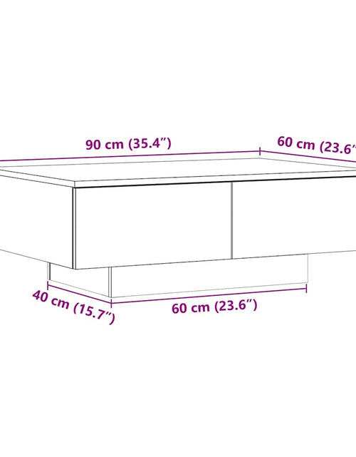 Încărcați imaginea în vizualizatorul Galerie, Măsuță de cafea, lemn vechi, 90x60x31 cm, lemn prelucrat
