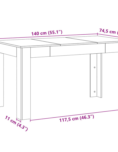 Încărcați imaginea în vizualizatorul Galerie, Masă de bucătărie, lemn vechi, 140x74,5x76 cm, lemn prelucrat

