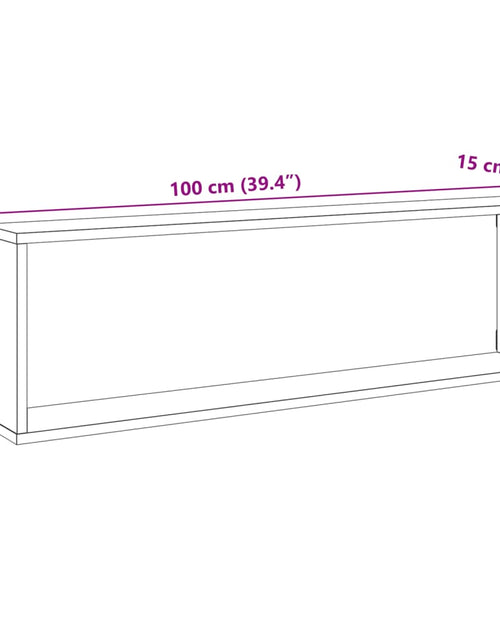 Încărcați imaginea în vizualizatorul Galerie, Rafturi de perete cub, 2 buc., lemn vechi, 100x15x30 cm, lemn
