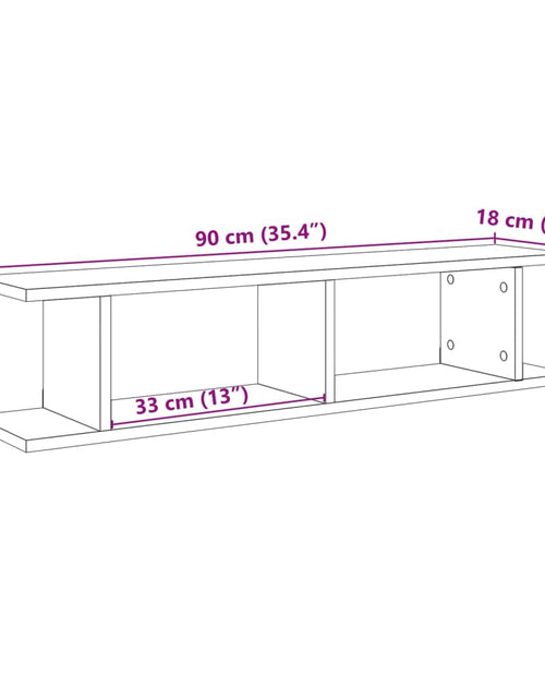 Încărcați imaginea în vizualizatorul Galerie, Rafturi perete, 2 buc., lemn vechi, 90x18x20 cm, lemn prelucrat
