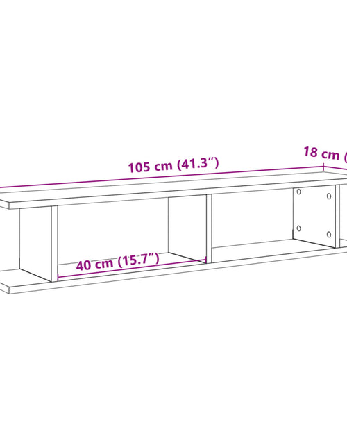 Încărcați imaginea în vizualizatorul Galerie, Rafturi perete 2 buc., lemn vechi, 105x18x20 cm, lemn prelucrat
