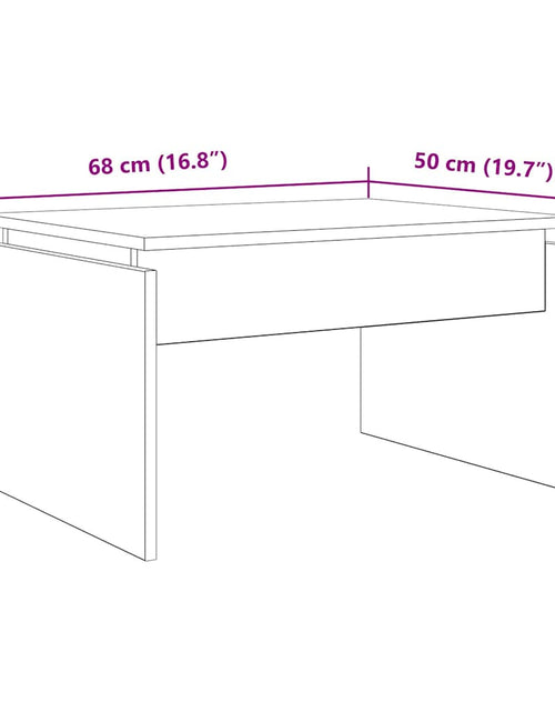 Încărcați imaginea în vizualizatorul Galerie, Măsuță de cafea, Stejar artizanal, 68x50x38 cm, lemn prelucrat
