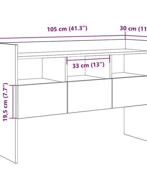 Încărcați imaginea în vizualizatorul Galerie, Bufetă din lemn vechi 105x30x70 cm din lemn prelucrat
