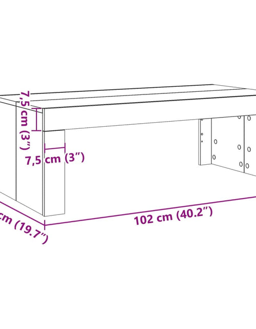 Загрузите изображение в средство просмотра галереи, Măsuță de cafea, lemn vechi, 102x50x35 cm, lemn prelucrat
