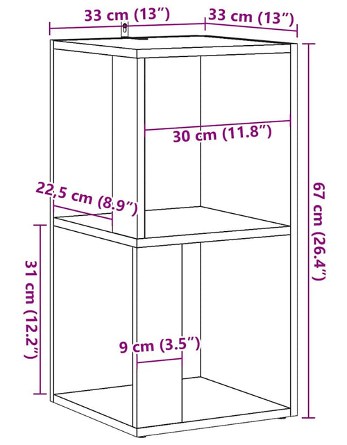 Загрузите изображение в средство просмотра галереи, Dulap de colț din lemn vechi 33x33x67 cm din lemn prelucrat
