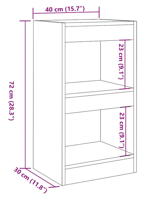 Загрузите изображение в средство просмотра галереи, Bibliotecă/Separator cameră, lemn vechi, 40x30x72 cm

