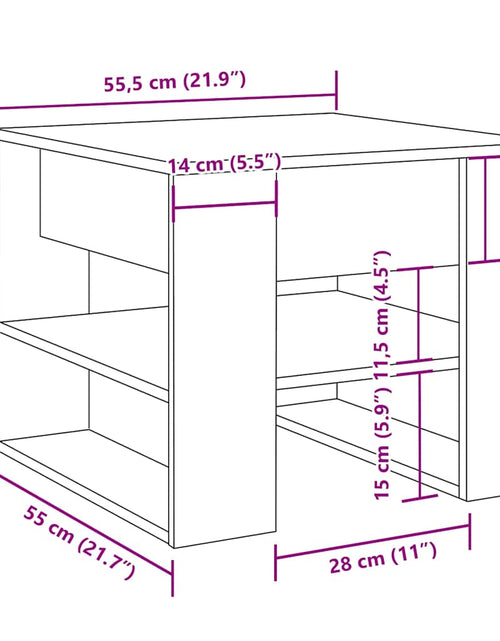 Загрузите изображение в средство просмотра галереи, Masuta de cafea din lemn vechi 55,5x55x45 cm lemn de prelucrare
