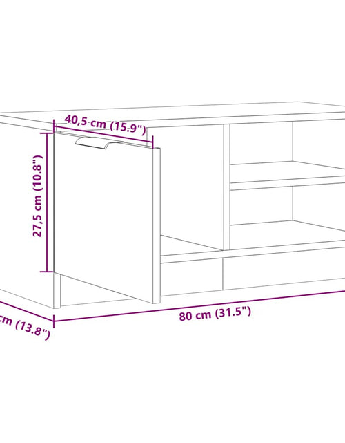 Încărcați imaginea în vizualizatorul Galerie, Dulap TV Lemn vechi 80x35x36,5 cm Lemn prelucrat
