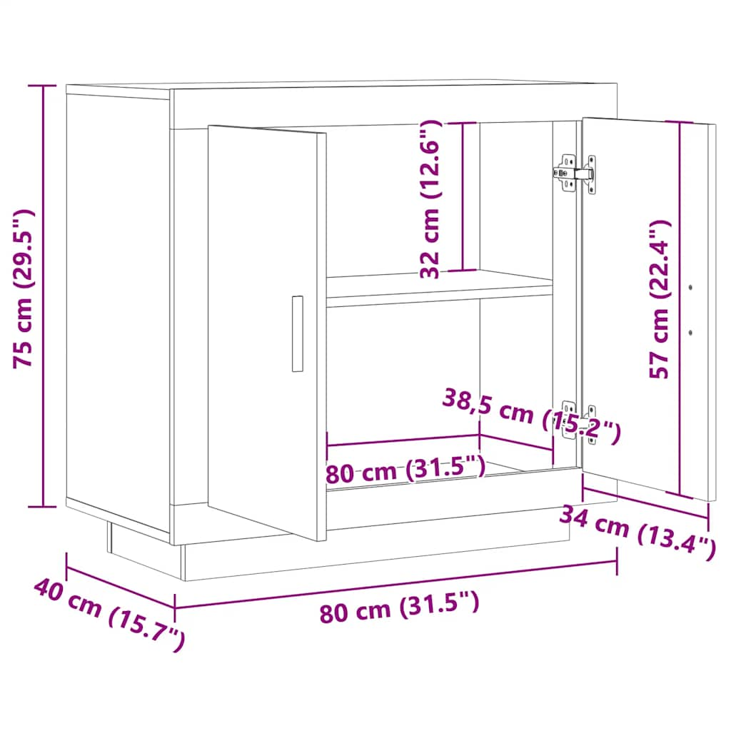 Dulap, lemn vechi, 80x40x75 cm, lemn prelucrat