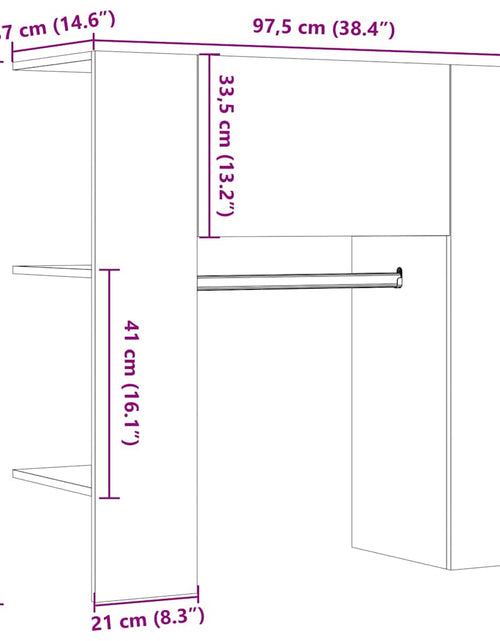 Încărcați imaginea în vizualizatorul Galerie, Dulap pentru hol Lemn vechi 97,5x37x99 cm Lemn prelucrat
