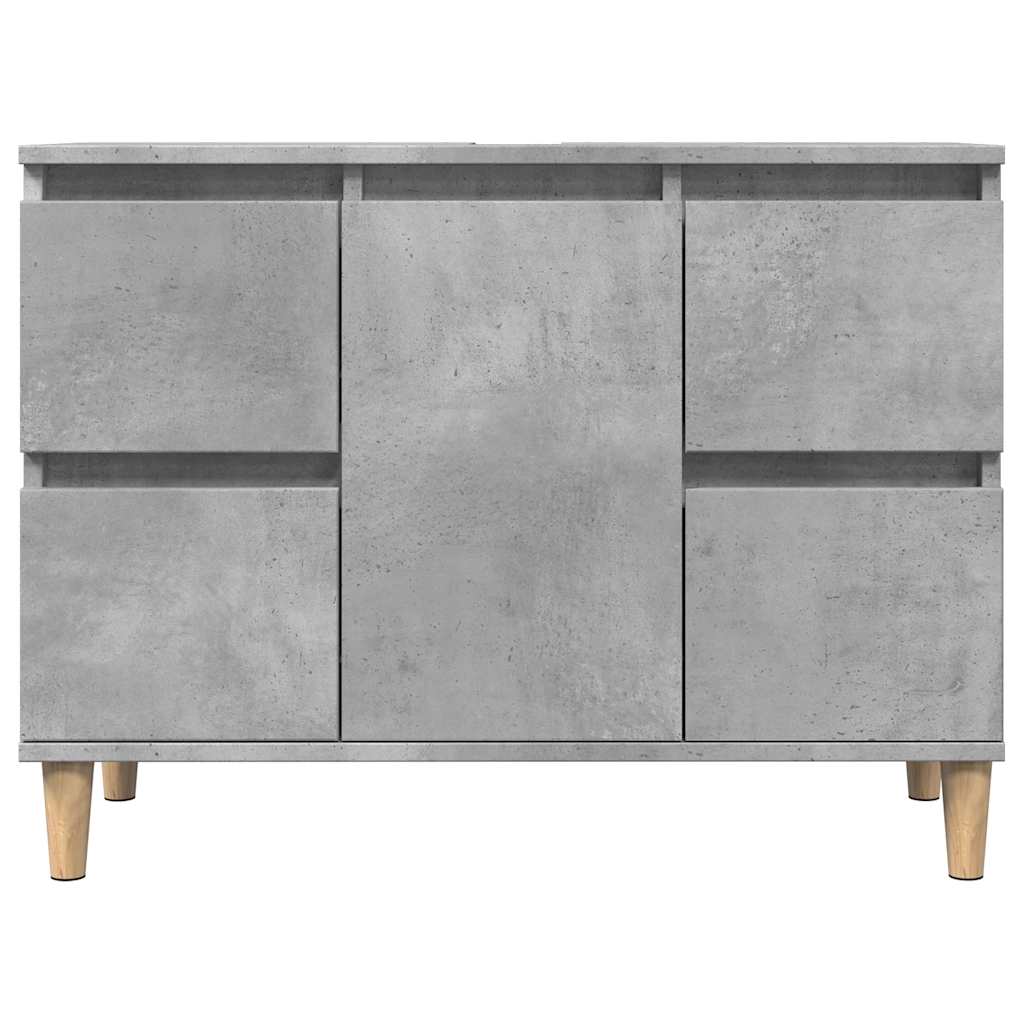 Dulap de chiuvetă, gri beton, 80x33x60 cm, lemn prelucrat