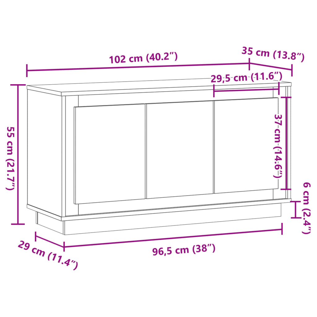 Dulap, lemn vechi, 102x35x55 cm, lemn prelucrat