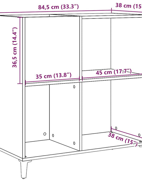 Загрузите изображение в средство просмотра галереи, Dulap pentru discuri lemn vechi 84,5x38x89 cm lemn prelucrat
