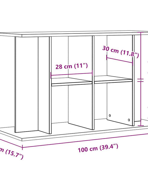 Încărcați imaginea în vizualizatorul Galerie, Suport acvariu, stejar artizanal, 100x40x60 cm, lemn prelucrat
