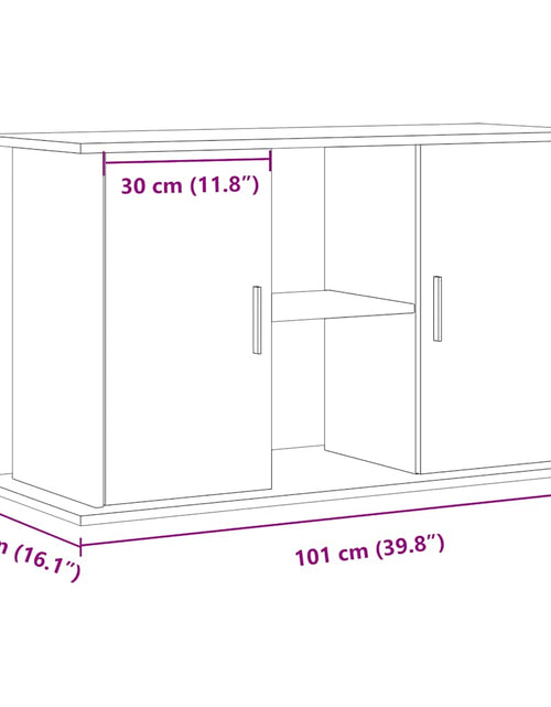 Încărcați imaginea în vizualizatorul Galerie, Suport pentru acvariu, lemn vechi, 101x41x58 cm, lemn prelucrat
