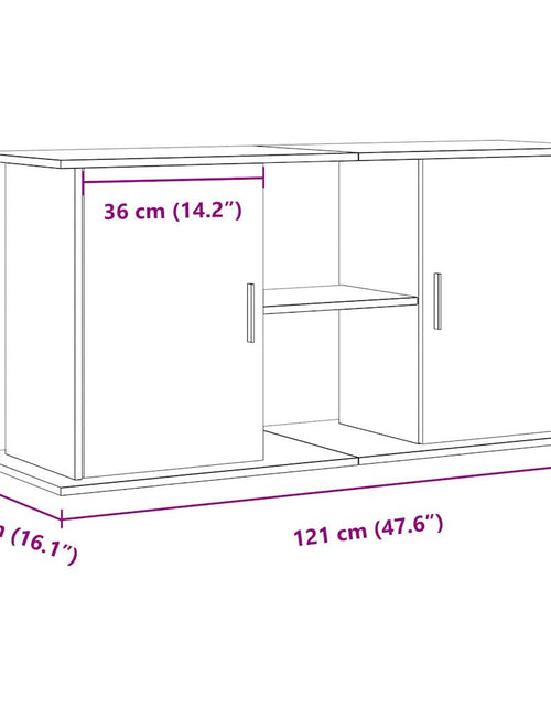 Încărcați imaginea în vizualizatorul Galerie, Suport pentru acvariu, lemn vechi, 121x41x58 cm, lemn prelucrat
