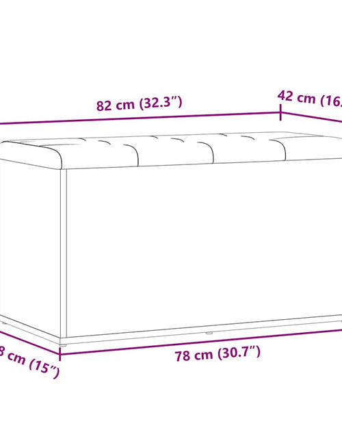 Загрузите изображение в средство просмотра галереи, Bancă de depozitare,lemn vechi, 82x42x45 cm, lemn prelucrat
