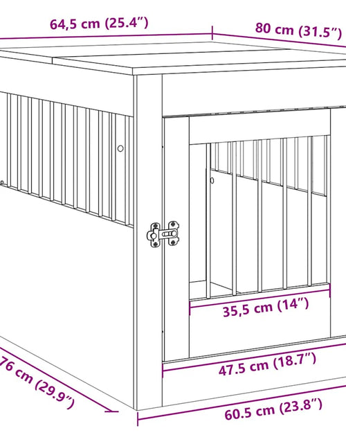 Încărcați imaginea în vizualizatorul Galerie, Mobilier ladă pentru câini Lemn vechi Lemn prelucrat
