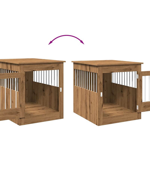 Загрузите изображение в средство просмотра галереи, Ladă pentru câini, Stejar artizanal 64,5x80x71 cm lemn compozit
