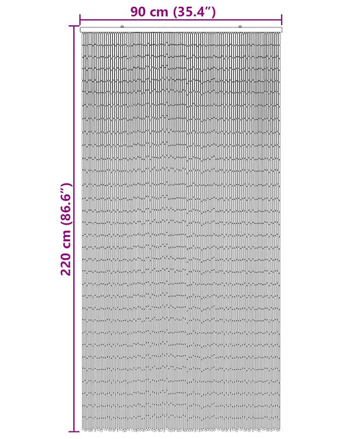 Încărcați imaginea în vizualizatorul Galerie, Perdele pentru ușă cu insecte imprimeu bambus 90x220 cm bambus
