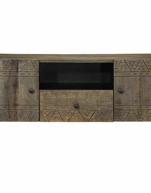 Загрузите изображение в средство просмотра галереи, Dulap TV Gri deschis 105x33,5x46 cm Lemn masiv Mango
