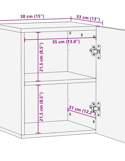 Încărcați imaginea în vizualizatorul Galerie, Dulap de perete de baie, 38x33x48 cm, lemn masiv de mango
