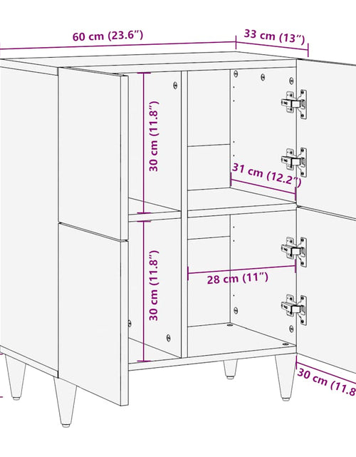 Загрузите изображение в средство просмотра галереи, Servantă, 60x33x75 cm, lemn masiv de mango
