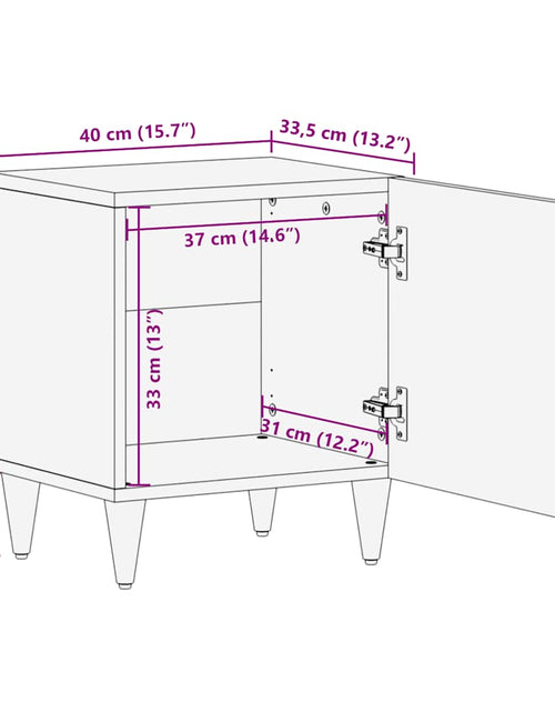 Загрузите изображение в средство просмотра галереи, Noptieră, 40x33,5x46 cm, lemn masiv de mango
