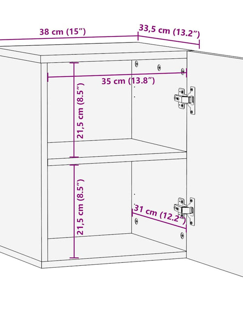 Încărcați imaginea în vizualizatorul Galerie, Dulap de baie, 38x33,5x48 cm, lemn masiv de mango
