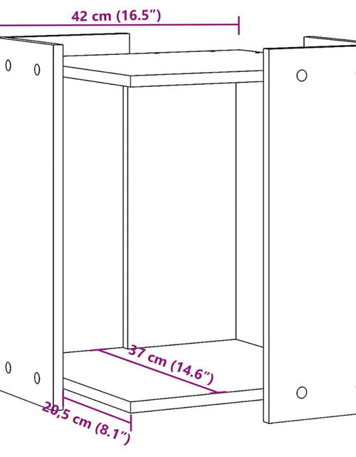 Загрузите изображение в средство просмотра галереи, Cutie litieră pisici stejar maro 42x42x51 cm lemn prelucrat
