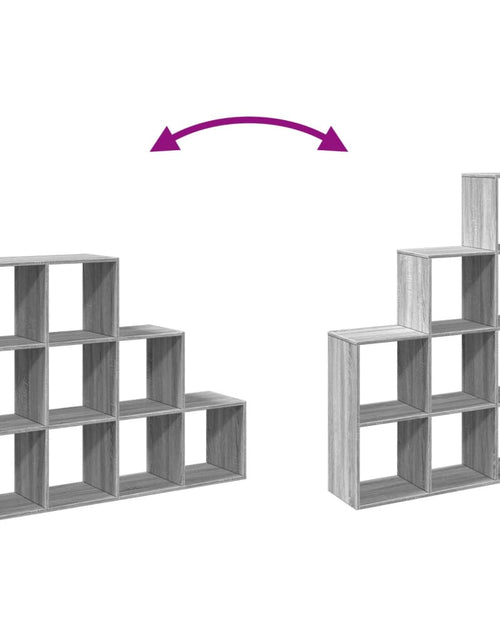 Încărcați imaginea în vizualizatorul Galerie, Bibliotecă/separator cameră sonoma gri 137,5x29x103,5 cm lemn
