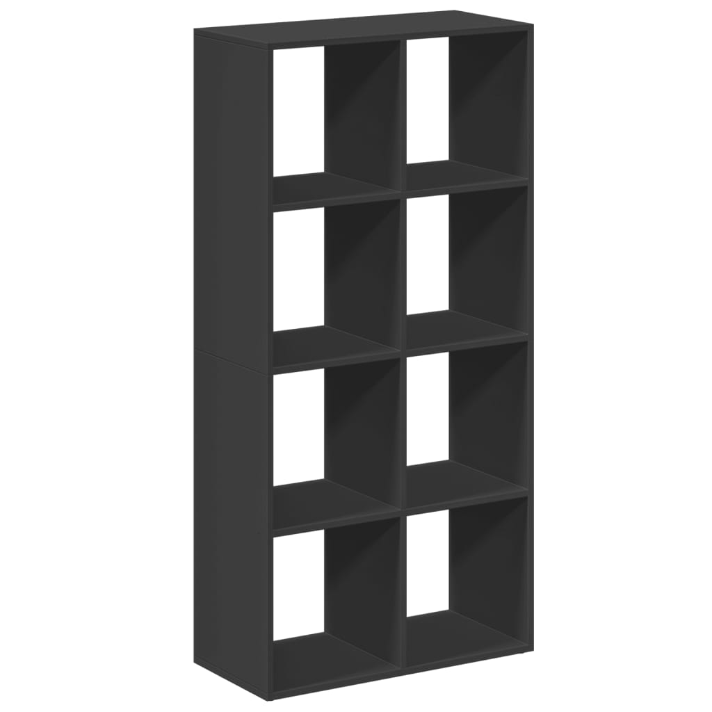 Bibliotecă/separator cameră negru 69,5x29x137,5 cm lemn