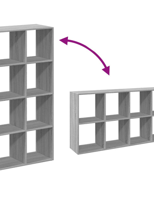 Загрузите изображение в средство просмотра галереи, Bibliotecă/separator cameră gri sonoma 69,5x29x137,5 cm lemn
