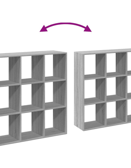 Încărcați imaginea în vizualizatorul Galerie, Bibliotecă/separator cameră gri sonoma 102x29x103,5 cm lemn
