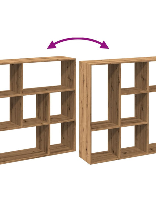 Încărcați imaginea în vizualizatorul Galerie, Bibliotecă/separator, stejar artizanal, 102x29x103,5 cm, lemn
