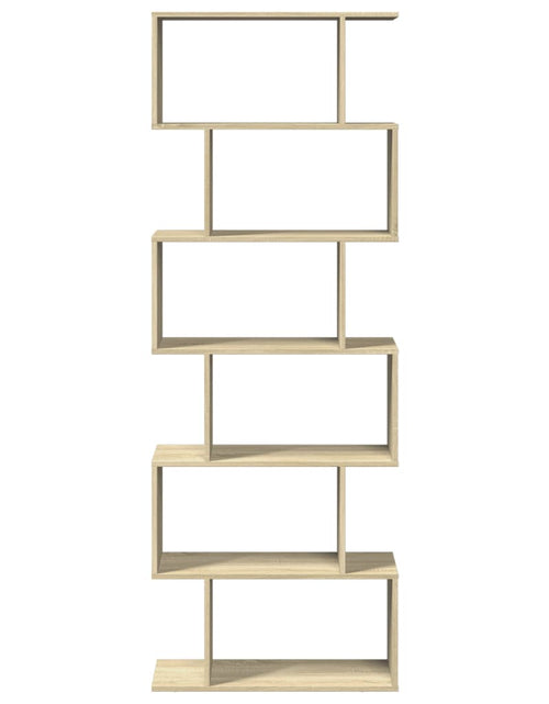 Загрузите изображение в средство просмотра галереи, Bibliotecă/separator 6 niveluri stejar sonoma 70x24x193 cm lemn
