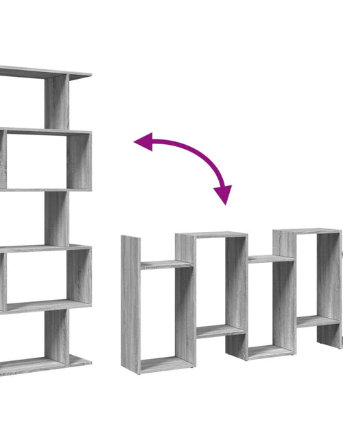 Încărcați imaginea în vizualizatorul Galerie, Bibliotecă/separator 5 niveluri sonoma gri 70x24x161 cm lemn
