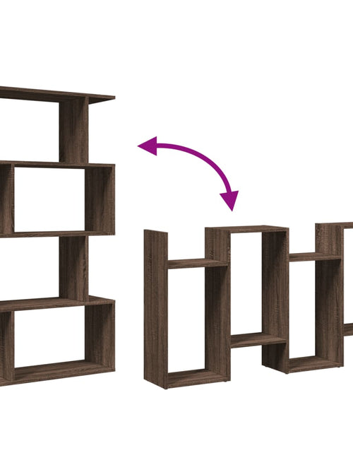Загрузите изображение в средство просмотра галереи, Bibliotecă/separator 4 niveluri stejar maro 70x24x129cm lemn
