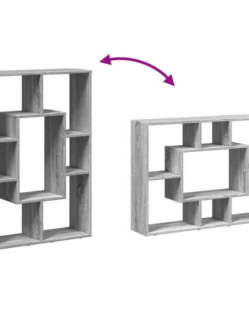 Încărcați imaginea în vizualizatorul Galerie, Bibliotecă, gri sonoma, 63x20x90 cm, lemn prelucrat
