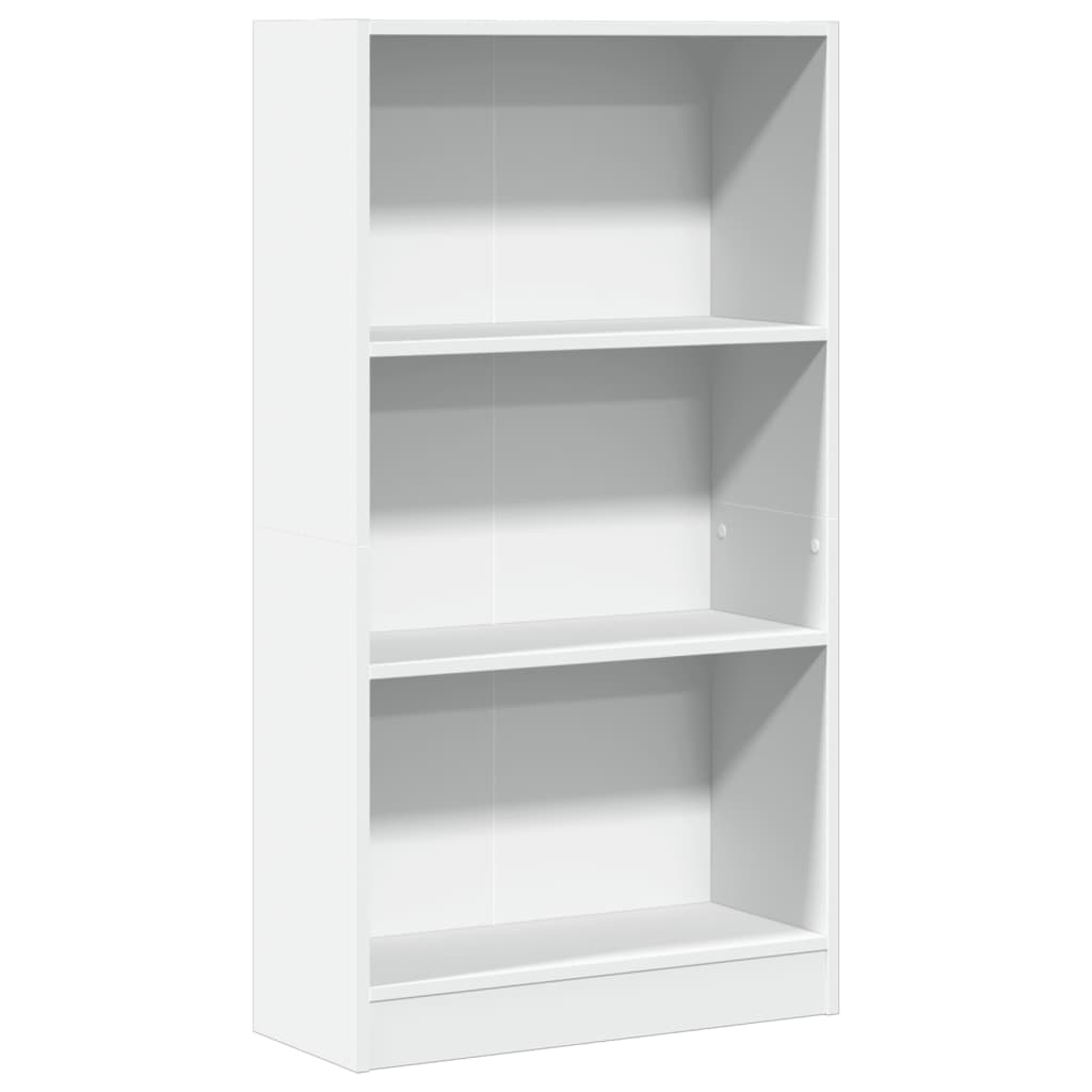 Bibliotecă, alb, 60x24x109 cm, lemn prelucrat