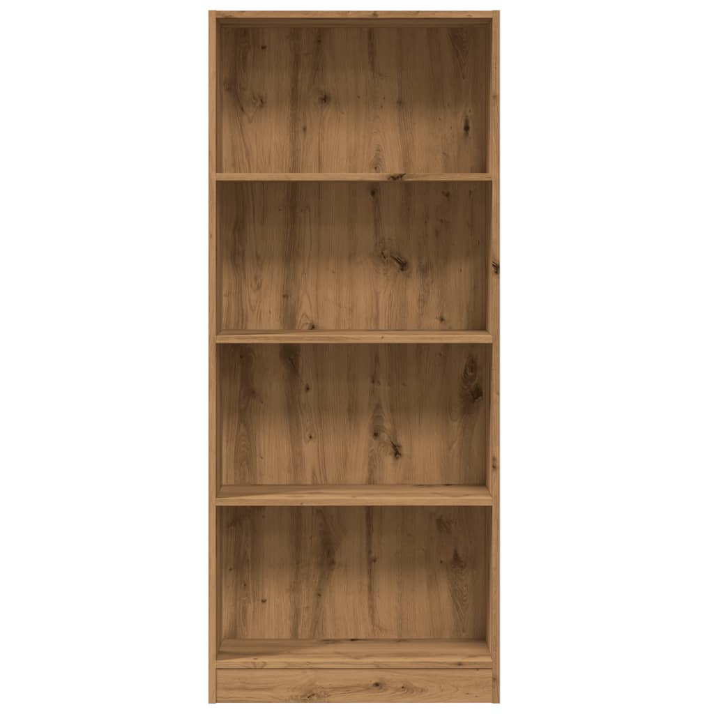 Bibliotecă, stejar artizanal, 60x24x143 cm, lemn prelucrat