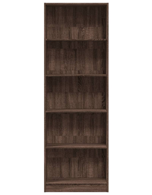 Încărcați imaginea în vizualizatorul Galerie, Bibliotecă, stejar maro, 60x24x176 cm, lemn prelucrat
