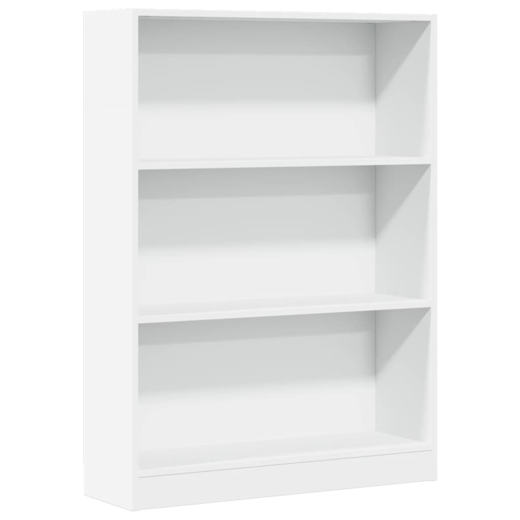 Bibliotecă, alb, 80x24x109 cm, lemn prelucrat