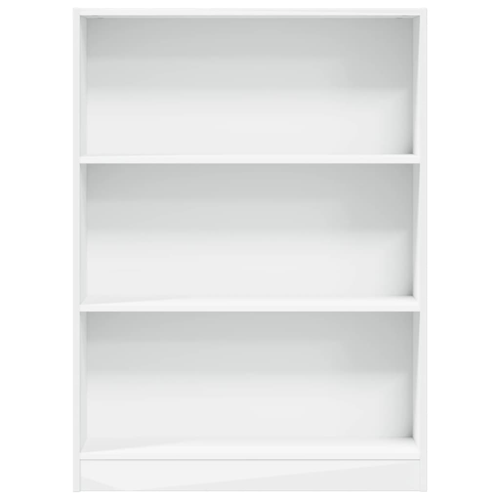 Bibliotecă, alb, 80x24x109 cm, lemn prelucrat